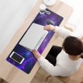 thumbnail image 3 of Reach for the Stars with Large Dazzling Galaxy Mouse Pad – Non-Slip Rubber Base, Stitched Edges, Keyboard Mat & Desk Pad for Enhanced Gaming, 31.5x11.8in, 3 of 7