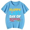 thumbnail image 4 of LUOGENLI T-Shirt pour Filles T-Shirt Imprimé à Col Rond à Manches Courtes pour Garçons et Filles Maxi Hauts Bleu Ciel 12-13 Ans, 4 of 4