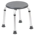 thumbnail image 1 of Pemberly Row Tabouret de Bain et de Douche Traditionnel en Plastique Gris, 1 of 5