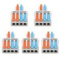 thumbnail image 4 of Borne à Levier à Ressort, Bloc de Connecteurs de Fils Connecteurs Électriques Blocs de Connecteurs de Fils pour Appareils Électroménagers PCT-42, 4 of 8