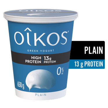 Oikos Yogourt Grec sans gras, Teneur Élevée En Protéines, Nature