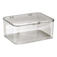thumbnail image 1 of HLONK Plastic Storage Box Hinged Lid Storage Box Stackable with Lid Clear Storage Box Desk Organizer Pencil Box Plastic Phone Case Storage Container for Cosmetics Art Special Price, 1 of 8