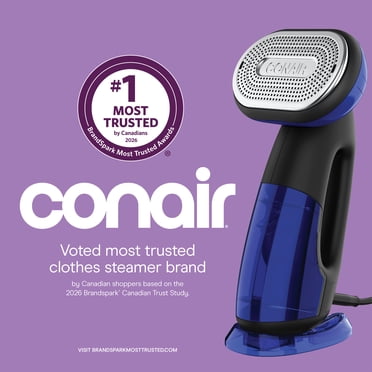 Défroisseur et Fer 2‑en‑1 Conair ExtremeSteam Turbo, 1875W, Prêt en 10 Secondes, Semelle Céramique, 4 Réglages de Vapeur