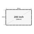 thumbnail image 2 of Écran de Projecteur Portable Pliable 60-200 Pouces Haute Densité Blanc Sans Plis Doux, 2 of 6