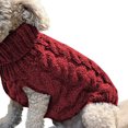 thumbnail image 2 of Kcodviy Pet Dog Shirt Rabbit Dog Clothes Medium Print Warm Coat Sweatshirt Winter Clothes for Dogs Vest Pets Cat Warm Clothes for Dogs for Winter Clothes, 2 of 3
