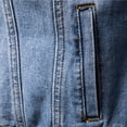 thumbnail image 4 of LOVZFMLL Jackets for Men's Solid Color Button Pocket Slim Fashion Casual Work Denim Jacket, 4 of 8