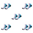thumbnail image 1 of kurtrusly 1/2/3/5 2 Pcs/ensemble Bas de Compression pour Femmes Performance et Réduire la Fatigue Soulager Bleu P/M 5 Pcs, 1 of 6