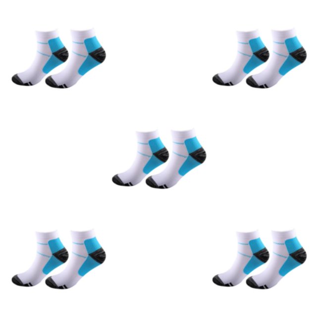 kurtrusly 1/2/3/5 2 Pcs/ensemble Bas de Compression pour Femmes Performance et Réduire la Fatigue Soulager Bleu P/M 5 Pcs