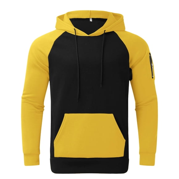 Aqestyerly Men's Multicolor Hoodie Long Sleeve Zipper Fleece Hooded Sweatshirt Top Casual Autumn Winter Wear HWRETIE