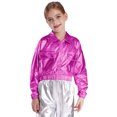 thumbnail image 3 of Doomiva Ensemble de Performance Jazz Moderne pour Garçons et Filles Vêtements de Danse de Rue Hip Hop 2 Pcs Rose Vif 14, 3 of 5