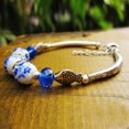 thumbnail image 4 of Women Bangle Bracelet Ceramic Bead Adjustable Bangle Bracelet Cuff Bracelet, 4 of 8