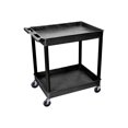 thumbnail image 2 of Luxor 2 Large Tub Shelf Utility Cart -Black, 2 of 2