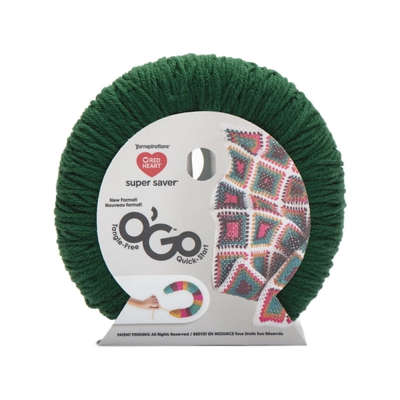 Red Heart® Super Saver® O'Go™ Yarn, Acrylic #4 Medium, 7oz/198g, 364 Yards