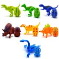 thumbnail image 3 of 7PCS Dinosaur Egg Mini Novelty Movable Dinosaur Figure Educational Toy for Kids, 3 of 10