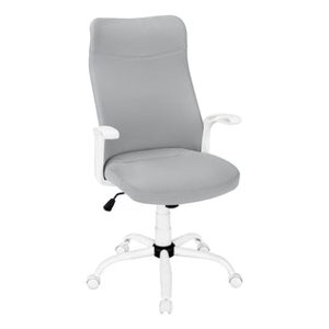 Monarch Specialties 7324 Président du Bureau multi-postes - Tissu blanc/gris