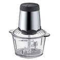 thumbnail image 1 of 2-Liter Heavy-Duty Glass Electric Meat Grinder with 2-Speed Settings, 300W High Power for Home Kitchen Use, Multi-Functional Food Processor and Blender, ABS & Stainless Steel Construction, Silver, 1 of 7