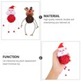 thumbnail image 4 of 2Pcs Pet Cat Plush Toys Interactive Toy Christmas Doll Plaything with Rattan Ball, 4 of 7