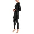 thumbnail image 3 of Innerwin Ladies Bathing Suit Three Pieces Swimsuit Muslim Style Crew Neck Swimwear Full Coverage Seaside Black 6XL, 3 of 3
