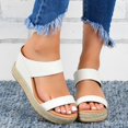 thumbnail image 4 of Sandale Décontractée pour Femmes à Bout Ouvert, Espadrilles à Plateforme Compensée avec Bride Élastique, 4 of 7