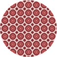 thumbnail image 1 of Ahgly Tapis Rond Lavable en Machine Intérieur Transitionnel Rouge Canneberge, 5 Pieds Rond, 1 of 7