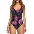 thumbnail image 2 of Weiqiqre Tankini Tops for Women Tummy Control Ruched Bathing Suit Criss Cross V Neck Swimwear, 2 of 6