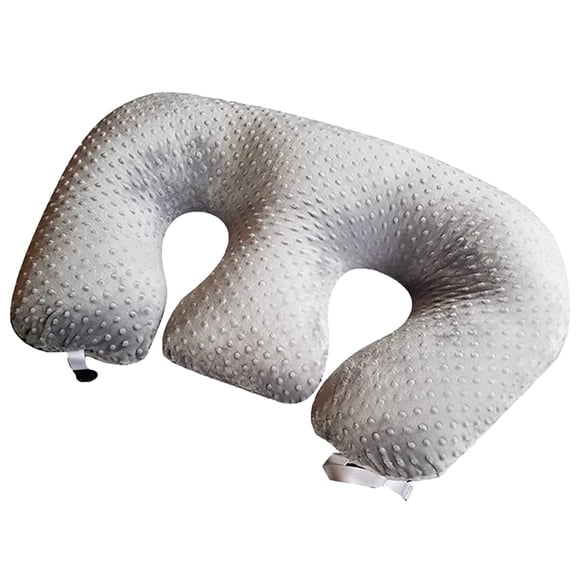 Oreiller les 6 Usages en 1 Oreiller Jumeau! Gris Plus Sac de Voyage Gratuit