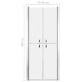 thumbnail image 3 of vidaXL Shower Door Frosted ESG 76x190 cm, 3 of 3