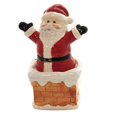 thumbnail image 2 of Salt & Pepper Shakers Set - Santa On Chimney New Ceramic 10466, 2 of 4