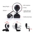 thumbnail image 3 of Portable Full HD 1080P 2K 4K Webcam PC Laptop Auto Focus Webcam Live Streaming Flexible With Microphone Live Broadcast WithLight ,Easy to Operate, 3 of 7