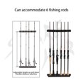 thumbnail image 1 of LJNYFDC Fishing Pole Holder Adjustable Fishing Rod Holder 6 Slots Vertical Hanging Angling Lure Rod Storage Stand for Outdoor Fish Rod Rack 1 Set, 1 of 7