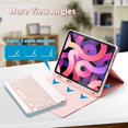 thumbnail image 3 of iPad 9.7 Keyboard Case with Mouse&Backlits&Pencil Holder, Slim Magnetically Detachable Wireless Keyboard for iPad 2018 (6th Gen) - iPad 2017 (5th Gen) - iPad Pro 9.7 - iPad Air 2 & 1, 3 of 5