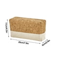 thumbnail image 2 of TIMIFIS Storage Boxs Cotton Canvas Organizing Bag, Wood Grain Travel Washing and Storage Bag Set, Environmentally Friendly Cork Makeup Bag Storage Trunks & Bag, 2 of 2