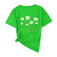 thumbnail image 3 of Pisexur Hauts pour Femmes Design Imprimé Marguerite Hauts Mignons pour Femmes Hauts d'Été Décontractés Manches Courtes, Hauts de Printemps pour Femmes & Hauts d'Entraînement pour Femmes, 3 of 3