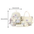 thumbnail image 2 of Sac à Dos Mignon pour Femmes Mode 5 Pcs/set pour Adolescentes (Violet), 2 of 9