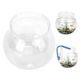 thumbnail image 2 of Kritne Bol à Poisson,Aquarium,Mini Bol à Poisson en Plastique Transparent Résistant aux Impacts Bol à Poisson Gallon en Plastique pour Bureau Étagère, 2 of 8