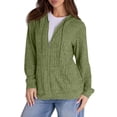 thumbnail image 2 of Erwazi Cardigan Sweaters for Women Ribbed Knit Zip Up Hoodies Long Sleeve Tunic Tops Lightweight Cardigans Jackets, 2 of 6