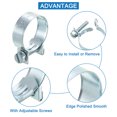 thumbnail image 3 of Unique Bargains 10Pack Mini Fuel Line Pipe Hose Clamp Clip, Adjustable 22-24mm, Zinc Plated, 3 of 5
