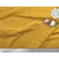 thumbnail image 2 of Soimoi Gold Moss Georgette Fabric Glass,Straw & Drinks Summer Designs Decor Fabric Printed Yard 42 Inch Wide, 2 of 3