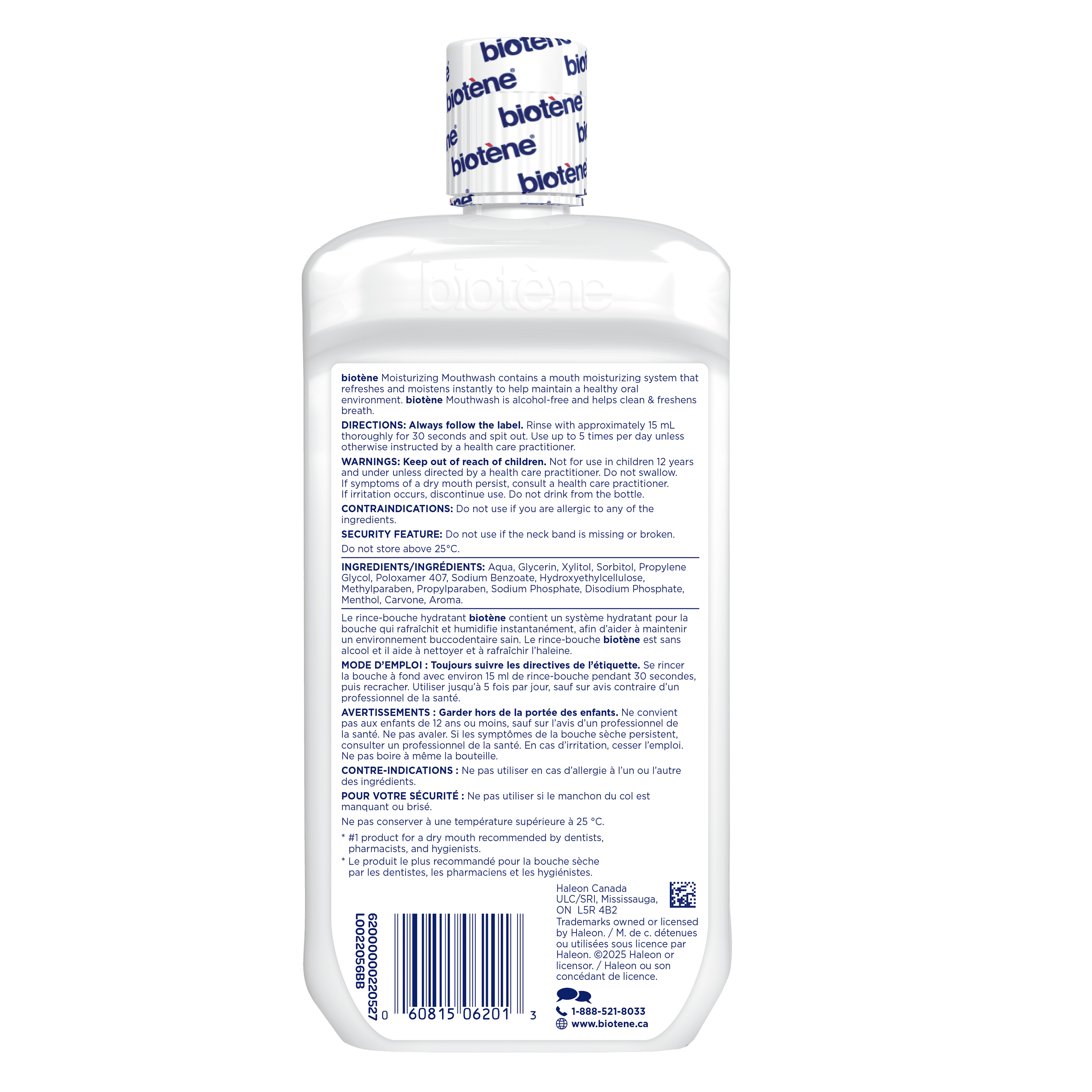 Biotene Rince-Bouche Hydratant pour la Bouche Sèche