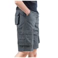thumbnail image 1 of Ketyyh-chn99 Men's Cargo Pants Summer Drawstring Fashion Fall Solid Men's Color With Multi Pocket And Fashion Summer Leisure Pants Overalls Men's Pants Dark Gray,One Size, 1 of 4