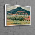 thumbnail image 1 of Personalized Georgia O'keeffe Inspired Famous Nature Landscape Art Gift For Him on Canvas, 1 of 1