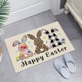 thumbnail image 3 of Tyidzon Easter Kitchen Mats Bunny Floor Mat, 24" x 16" Kitchen Rugs Spring Holiday Decorative Non-Slip Rectangle Doormats Floor Mat for Home Entrance, 3 of 8