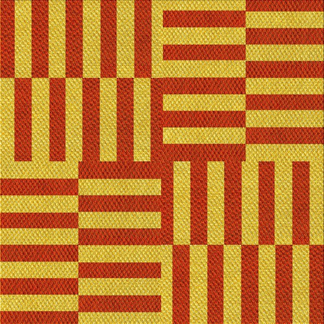 Ahgly Company Tapis d'Intérieur Lavable en Machine Carré Transitionnel Néon Rouge, 4 Pieds Carré