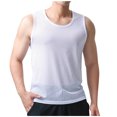 thumbnail image 1 of Timegard Tank Tops Men Plus Size Breathable Workout Running Tee Shirts Round Neck Sleeveless Loose Top, 1 of 5