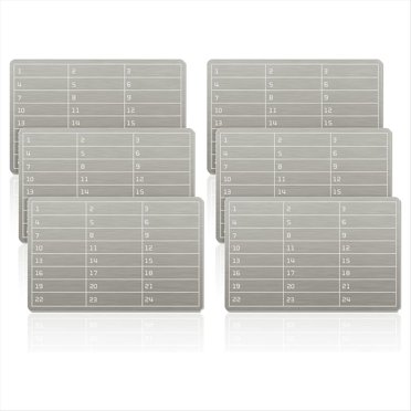 6pcs Plates Stainless Steel Wallet Crypto Cryptocurrency Storage Crypto Wallet for Bitcoin Hardware Cold Backup