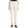 thumbnail image 1 of $268 Eileen Fisher Slouchy Ankle Pants Dot Dash Print Bone, 1 of 2