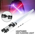 thumbnail image 2 of EASTIN 2pcs 19.6” LED Lightsaber with Connector 2-In-1 Retractable Glow Sword Light with 7 Color Changing Battery Operated Light Swords Luminous Saber Toy for Kids Gift (with Light withou, 2 of 11