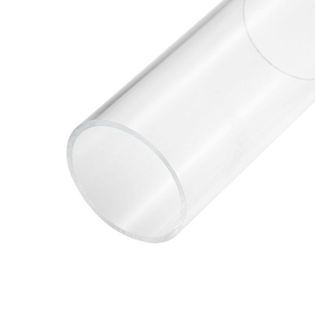 Unique Bargains Tuyau Acrylique Transparent Rigide Tube Rond 74mm ID 80mm OD 6 Pouces pour Lampes et Lanternes Système de Refroidissement par Eau