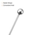 thumbnail image 4 of Unique Bargains 6' Metal Cocktail Toothpicks Round Bead Drink Picks Cocktail Skewers 12Pack, 4 of 7