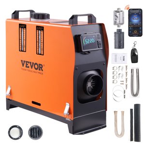 VEVOR 8 KW Diesel Air Chauffe-eau, contrôle d'application Bluetooth tout-en-un Diesel avec réglage automatique de l'altitude, télécommande et LCD, Chauffage de stationnement portable pour RV Remorque Camper Van Boat